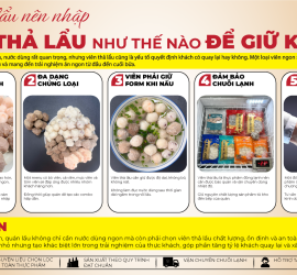 QUÁN LẨU NÊN NHẬP VIÊN THẢ LẨU NHƯ THẾ NÀO ĐỂ GIỮ KHÁCH ?