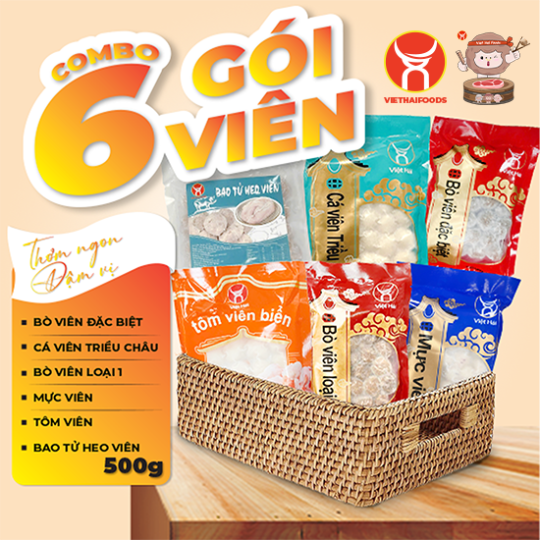 COMBO 6 GÓI VIÊN 500G